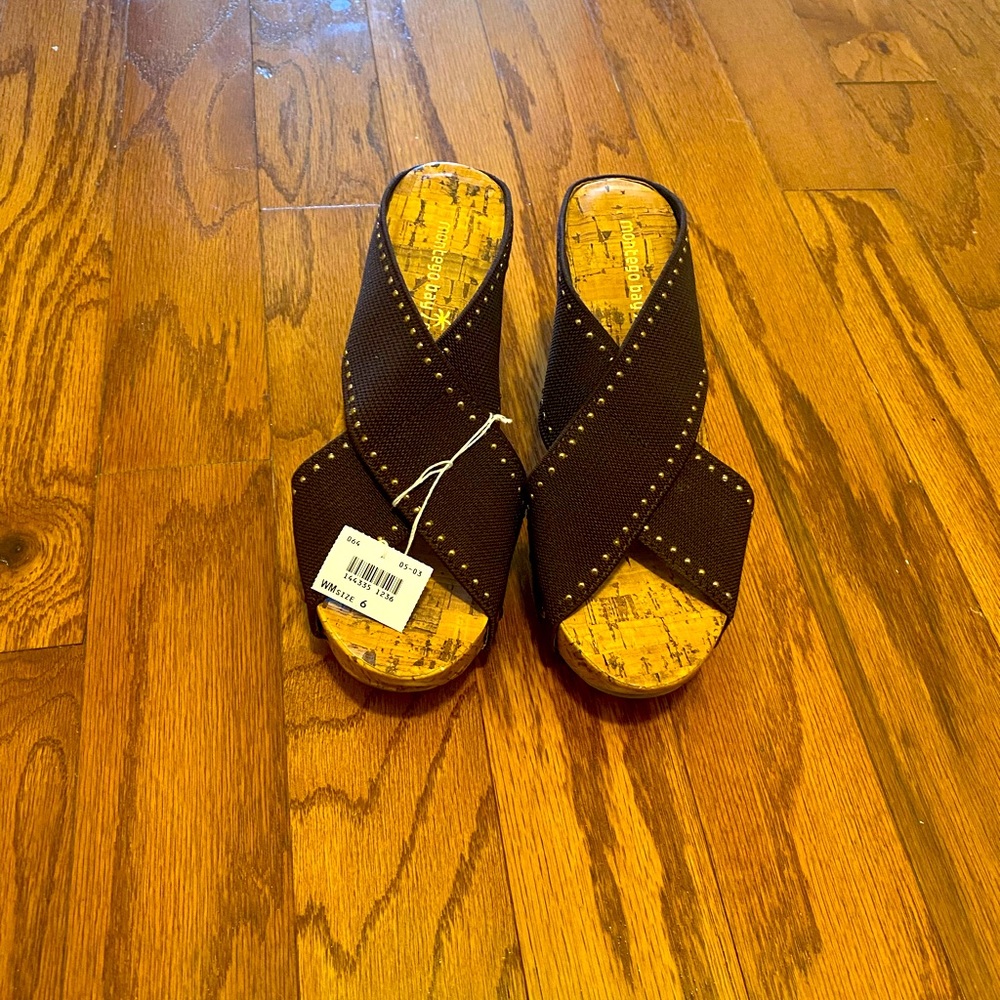 MONTEGO BAY CLUB WEDGE SANDALS